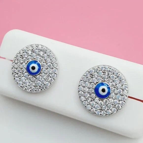 "925 Sterling Silver Cubic Zirconia Earrings, U19254552 - Picture 2 of 9